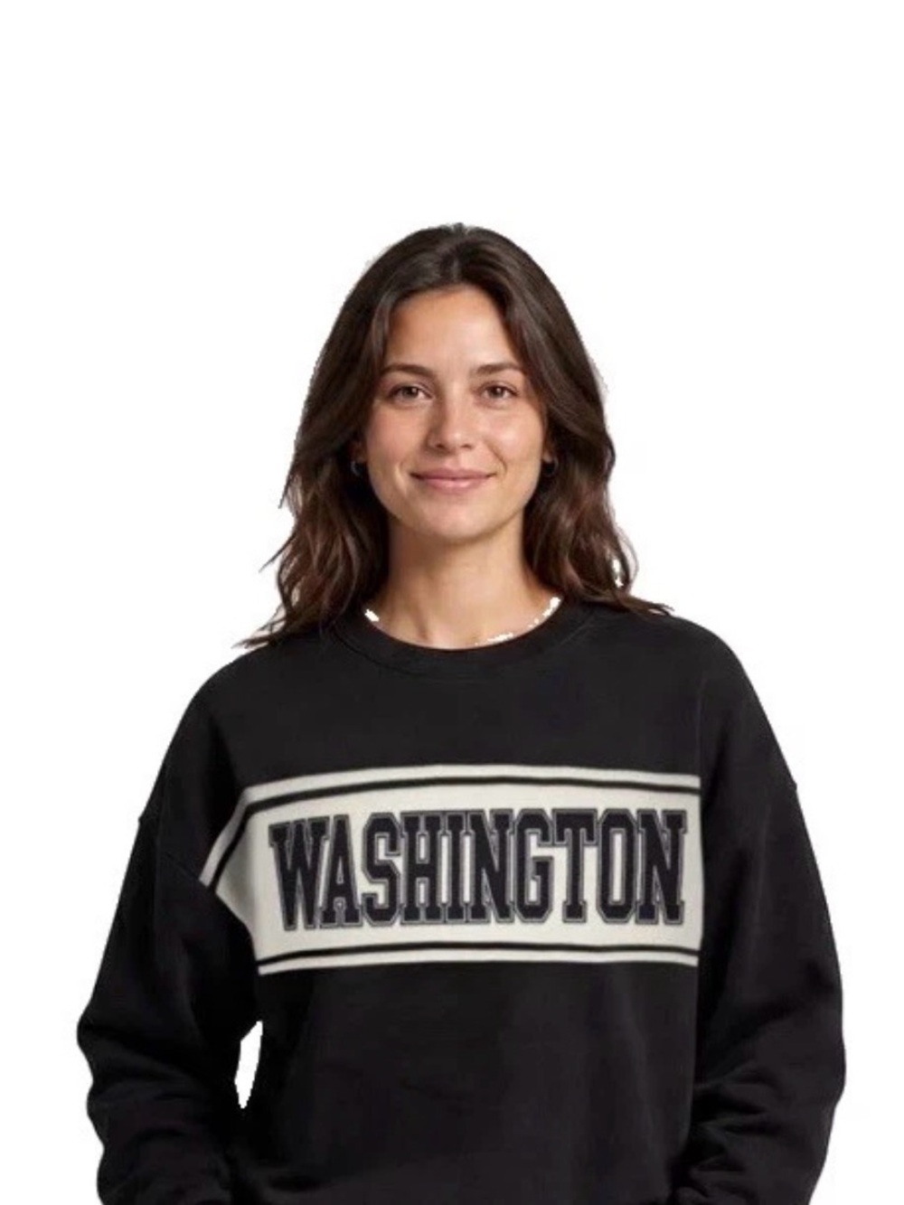 State of Mine Women's Banner Washington State Sweatshirt Black size xl